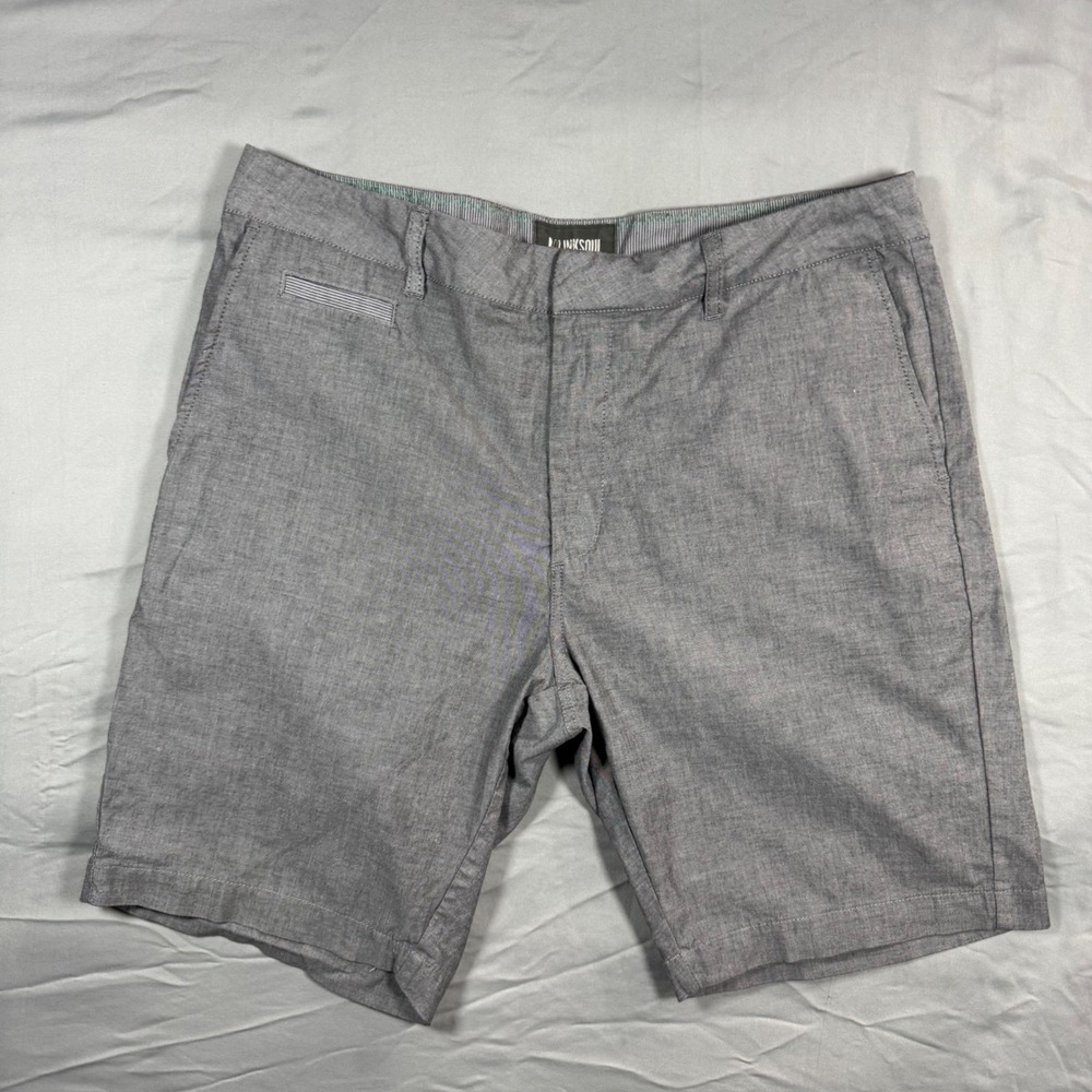 Linksoul Mens Boardwalker Golf Shorts Gray Stretch Sz 35 Stretch Lightweight